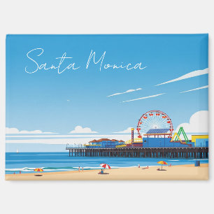 Santa Monica Pier California Los Angeles Magnet