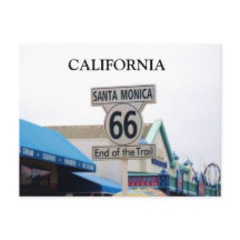 SANTA MONICA PIER, CALIFORNIA postcard