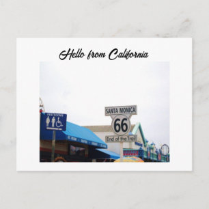 SANTA MONICA PIER, CALIFORNIA postcard