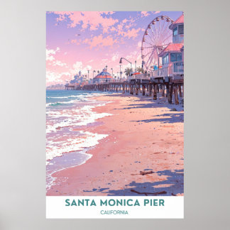 Santa Monica Pier- California Poster