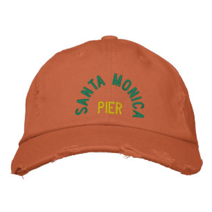 SANTA MONICA PIER Distressed Chino Twill Cap