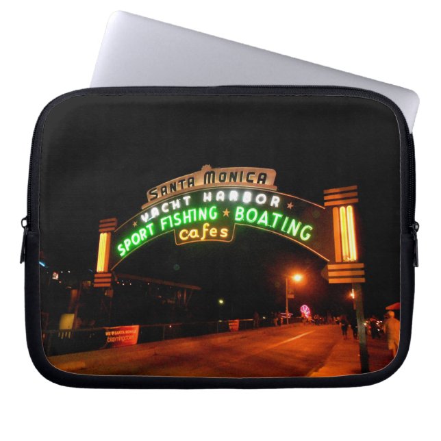 Santa Monica Pier Laptop Sleeve (Front)