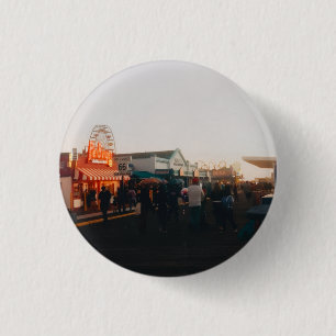 Santa Monica Pier, Los Angeles, California 3 Cm Round Badge
