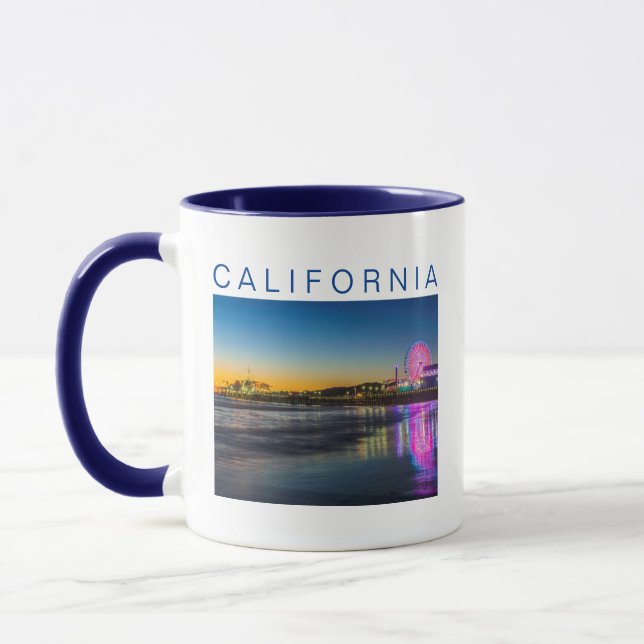 Santa Monica Pier | Los Angeles, California Mug (Left)