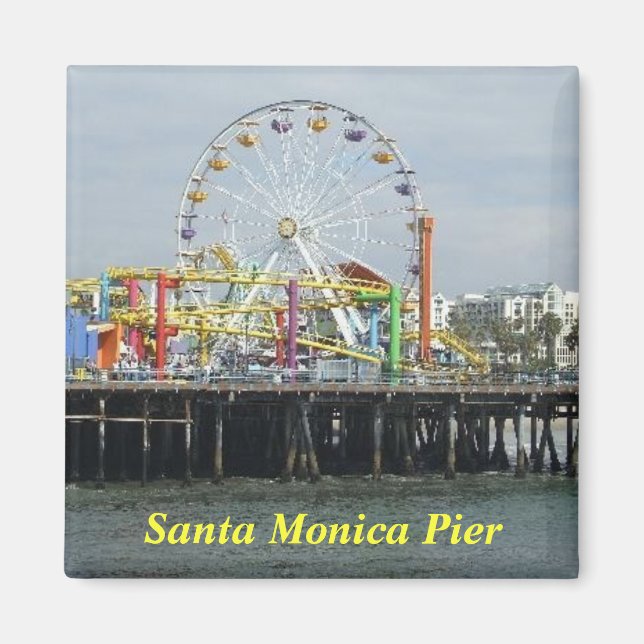 Santa Monica Pier magnet (Front)