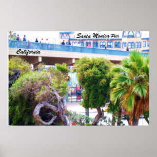 SANTA MONICA PIER MOUSE POSTER