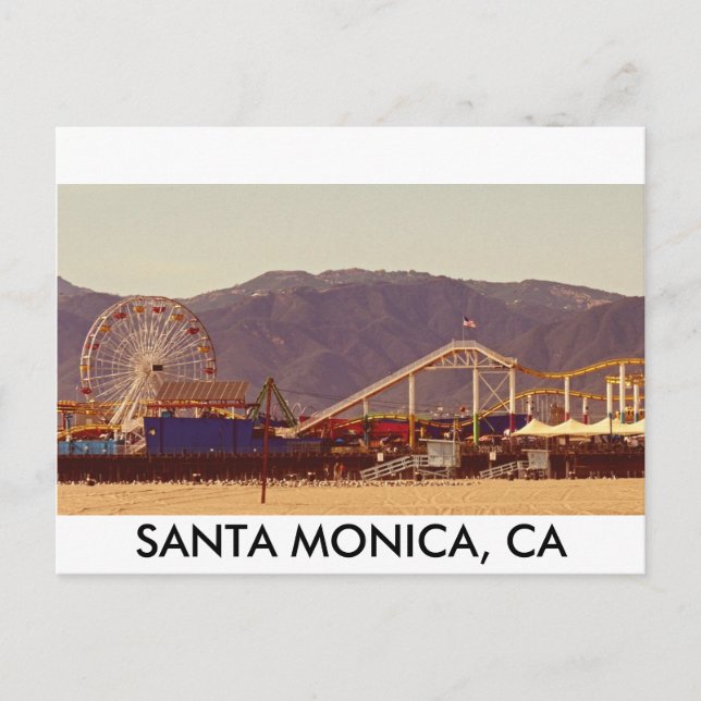 Santa Monica Pier - Post Card (Front)