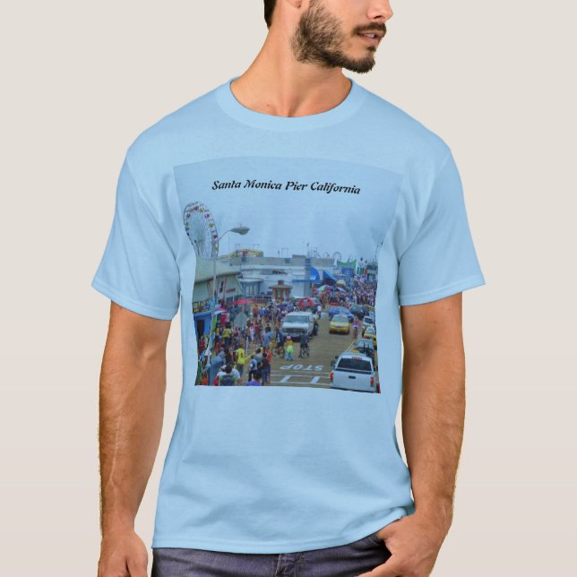 SANTA MONICA PIER   T-Shirt (Front)