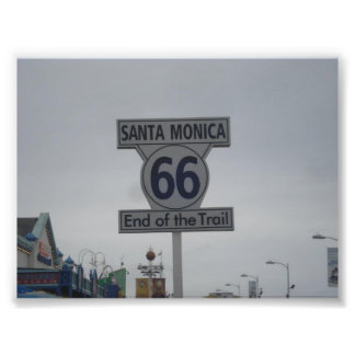Santa Monica Route 66 Photo Print