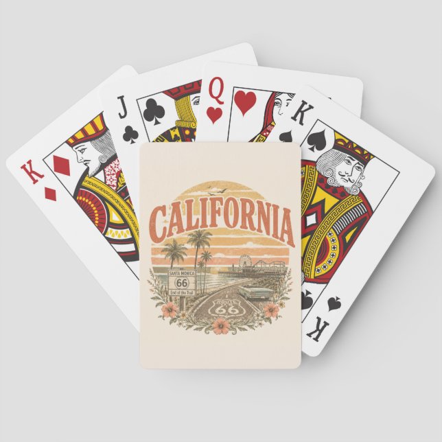 Santa Monica Route 66 Sunset Card Night (Back)