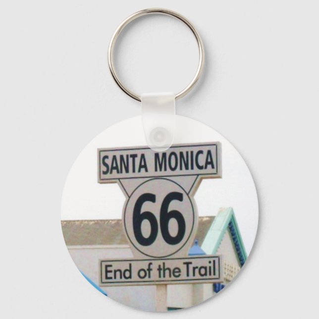 SANTA MONICA RT. 66 keychain (Front)