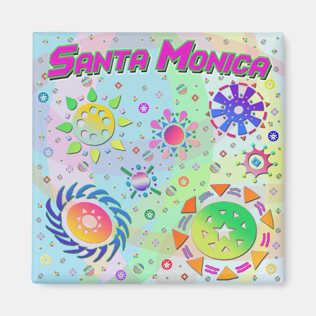 Santa Monica Seven Suns & Energy Magnet (Front)