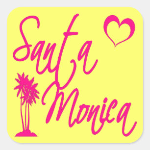 Santa Monica Square Sticker