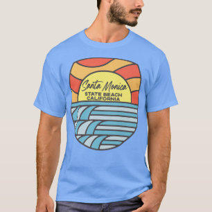 Santa Monica State Beach California CA Beach Lover T-Shirt