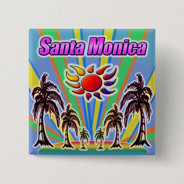 Santa Monica Summer Love Button (Front)