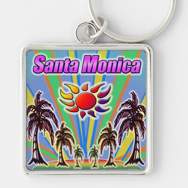 Santa Monica Summer Love Keychain (Front)