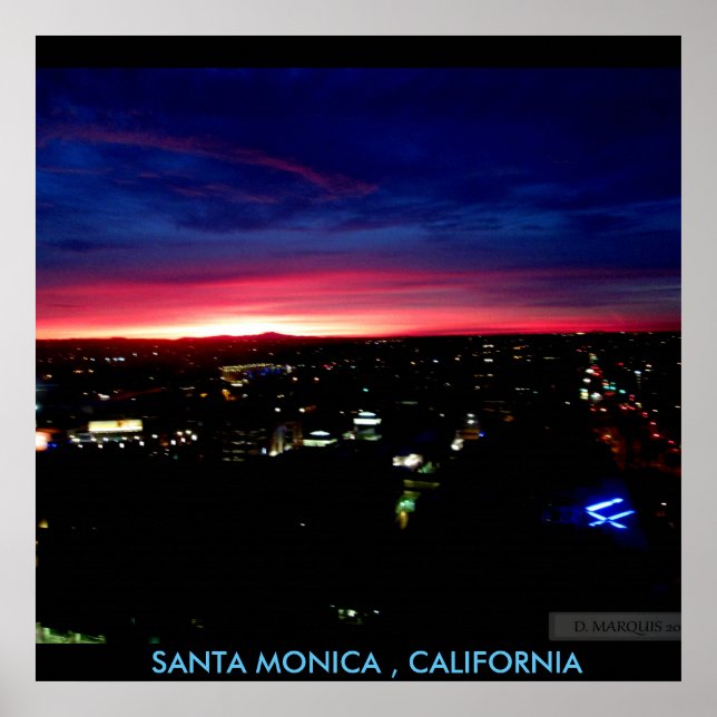 SANTA MONICA SUNRISE #1 POSTER (Front)
