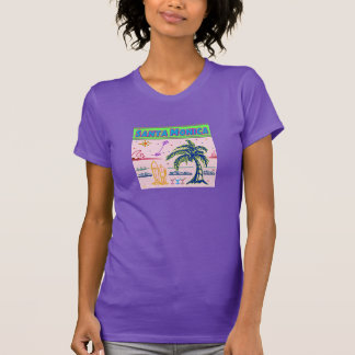 "Santa Monica" Surfer Beach Shirt