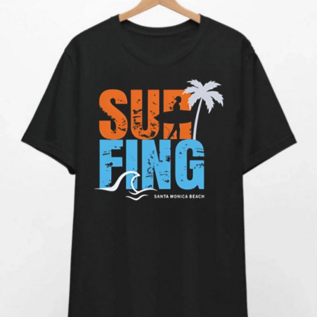 Santa Monica Surfing T-shirt  (Creator Uploaded)
