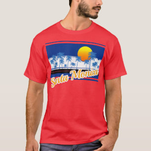 Santa Monica Vintage Surf Style Retro Beach993 T-Shirt