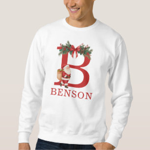 Santa Monogrammed and Name Family Matching Sweatshirt