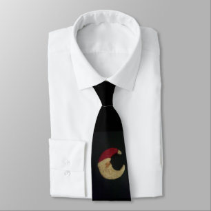 SANTA MOON CUSTOM CHRISTMAS TIE