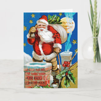 Santa Moon Holiday Card