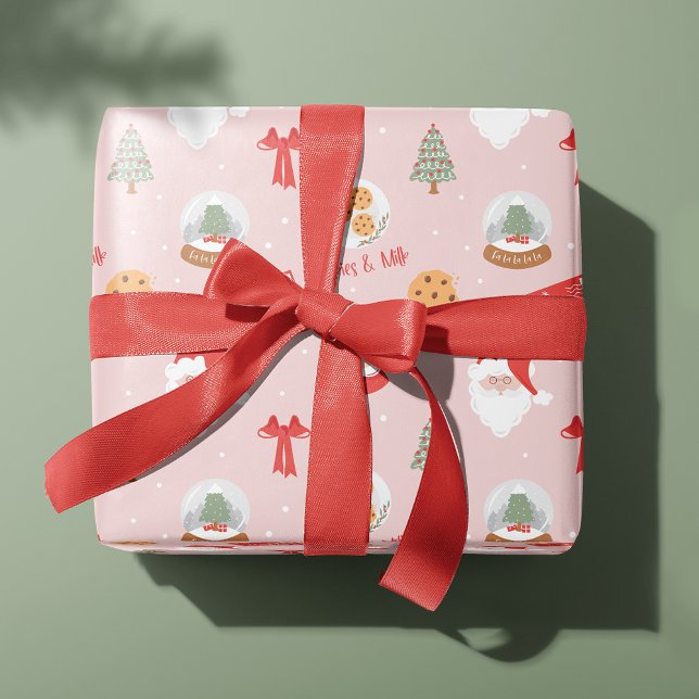 Santa & Mrs Claus Festive Fa La La Christmas Wrapping Paper (Creator Uploaded)
