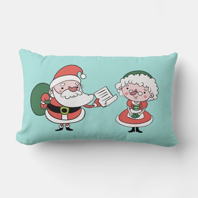 Santa & Mrs. Claus throw pillows (Front)
