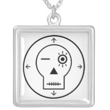 Santa Muerte Magick Evil Eye Seal Necklace
