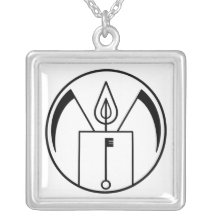 Santa Muerte Magick Seeker's Seal Necklace