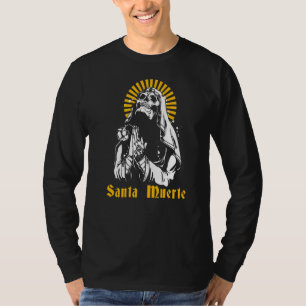 Santa Muerte Mexican Dead Sugar Skull Mexico Femal T-Shirt