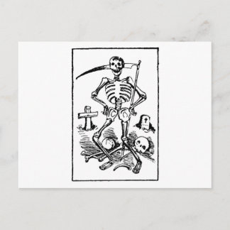 Santa Muerte, Mexican Grim Reaper c. early 1900s Holiday Postcard