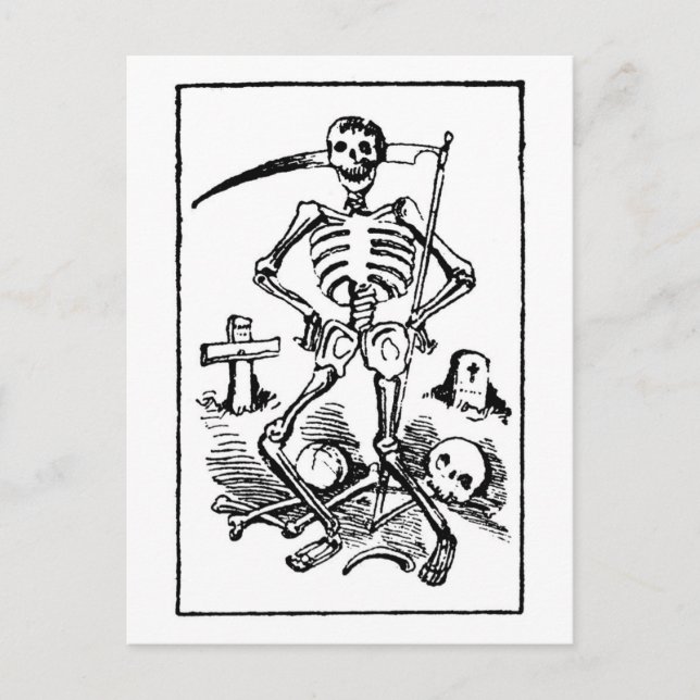 Santa Muerte, Mexican Grim Reaper c. early 1900s Postcard (Front)