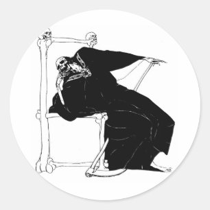 Santa Muerte (Mexican Grim Reaper) Classic Round Sticker