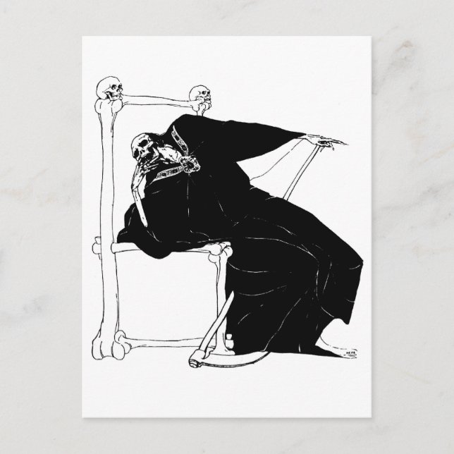 "Santa Muerte" (Mexican Grim Reaper) Postcard (Front)