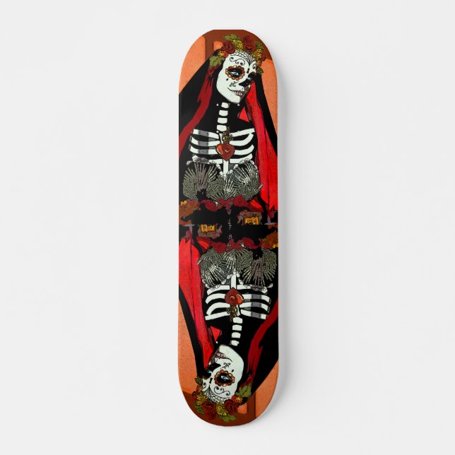 Santa Muerte Skateboard (Front)