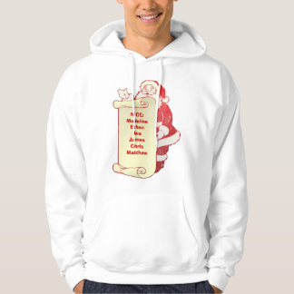 Santa' nicest list -Customised - Customised Hoodie