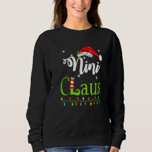 Santa Nini Claus Christmas Matching Family Sweatshirt