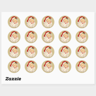 Santa No. 2 Classic Round Sticker