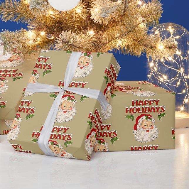 Santa No 2 Happy Holidays Wrapping Paper (Holidays)