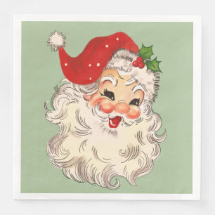 Santa No. 3  Paper Dinner Napkins