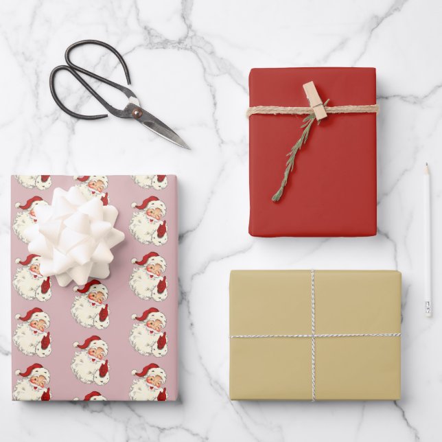 Santa No. 4 Wrapping Paper Sheets (Front)