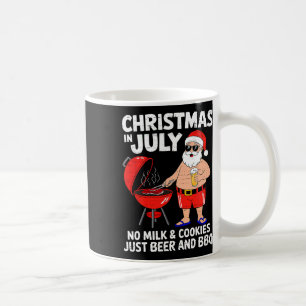 Santa No Milk Cookies Just Bbq Funny Christmas In Coffee Mug