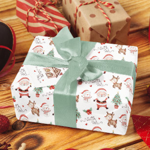 Santa North Pole Wrapping Paper
