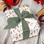 Santa North Pole Wrapping Paper Sheets<br><div class="desc">Celebrate this holiday season with these adorable North Pole Santa wrapping paper sheets!</div>