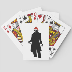 santa nosferatu playing cards
