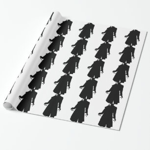 santa nosferatu wrapping paper