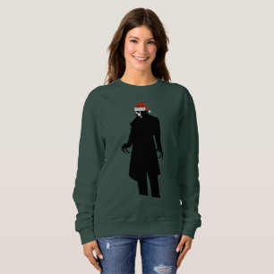 santa nosferatu xmas womens sweatshirt