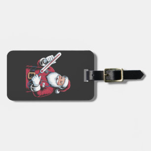 Santa Nurse Xmas Nursing Healthcare Worker Luggage Tag